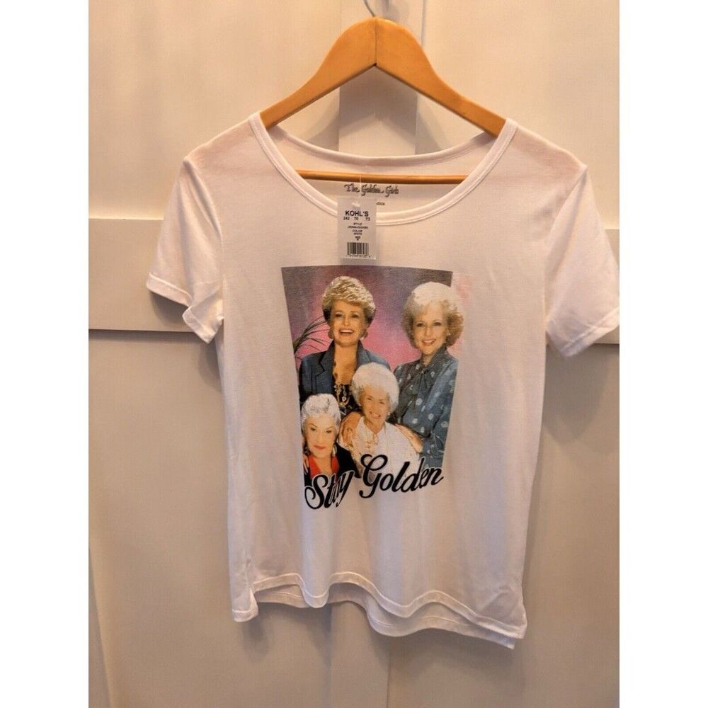 NEW W/ Tags The Golden Girls Officially Licensed Tee Shirt Graphic Tee Sz Med